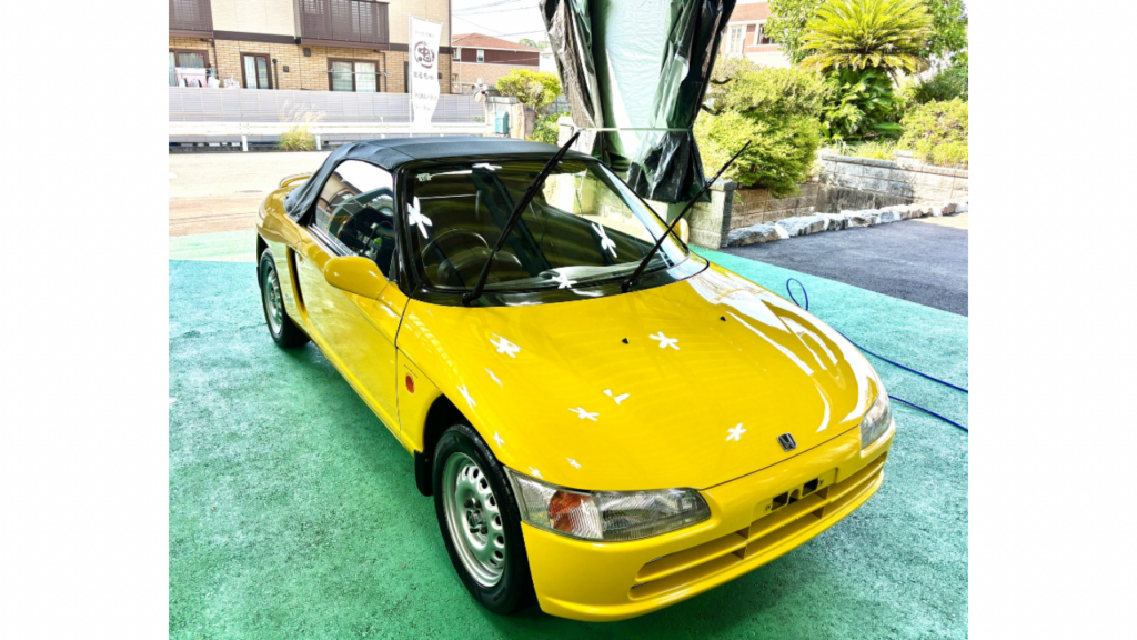 八幡西区 カーコーティング施工後のホンダ ビート