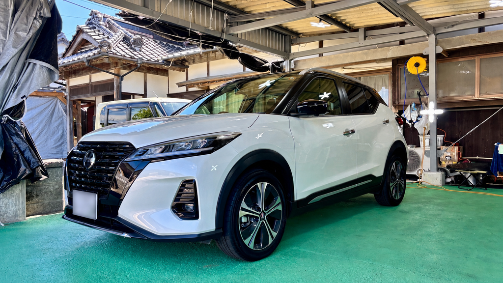 日産キックスe-POWERの磨き・コーティング施工後の全体写真